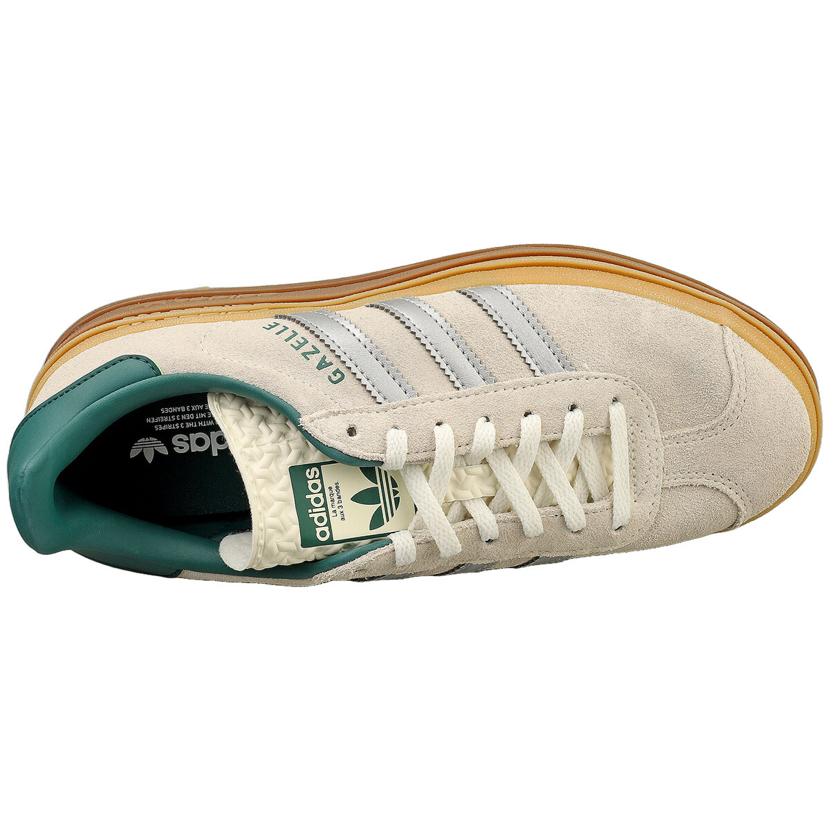 adidas gazelle silver green womens GAZELLE "HALO SILVER" (PS)  Active Athlete 88