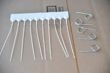 🎯 10 WHITE FIRE EXTINGUISHER TAMPER FLAG SEALS & 5  SAFETY PULL PINS