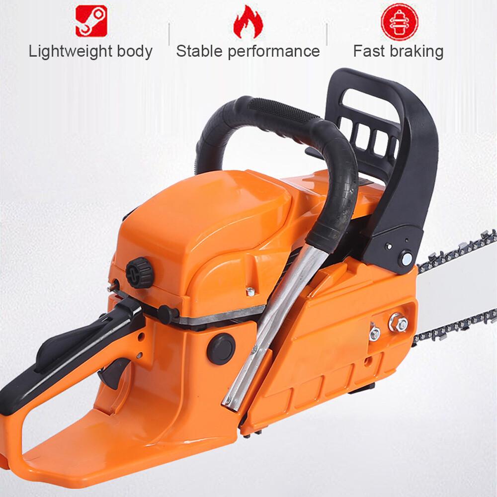 58cc Handle Petrol Chainsaw with 20'' Bar Chain 2Stroke Engine Cut
