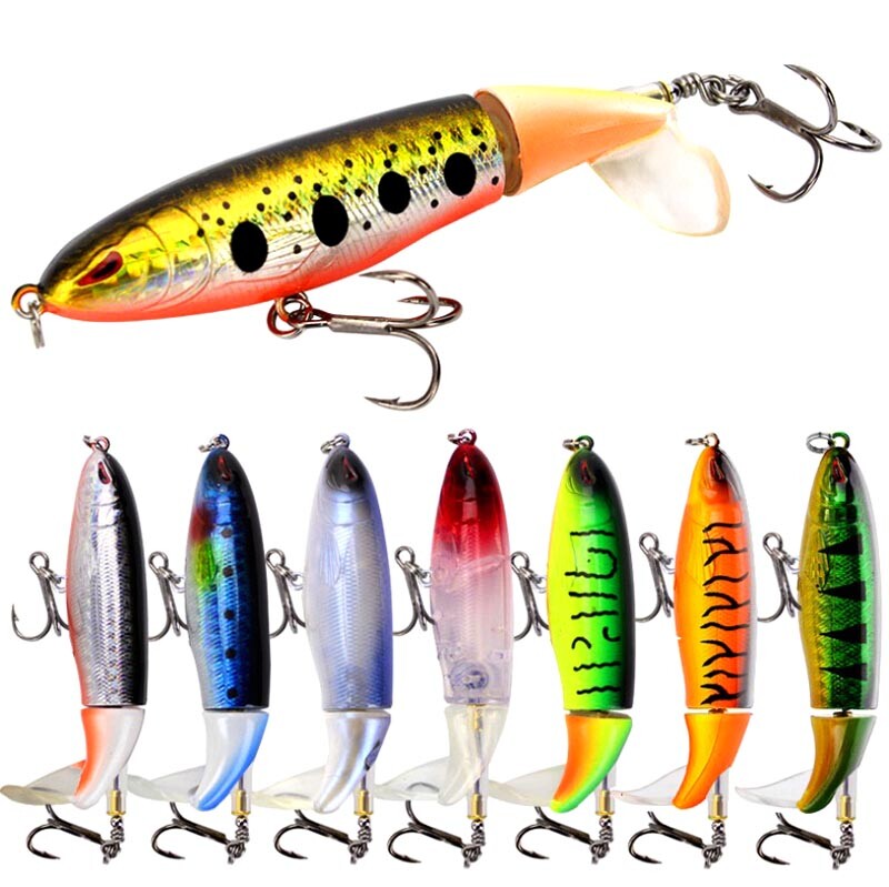 Whopper Plopper 90mm 15g Topwater Rotating Wobbler Crankbait Lure