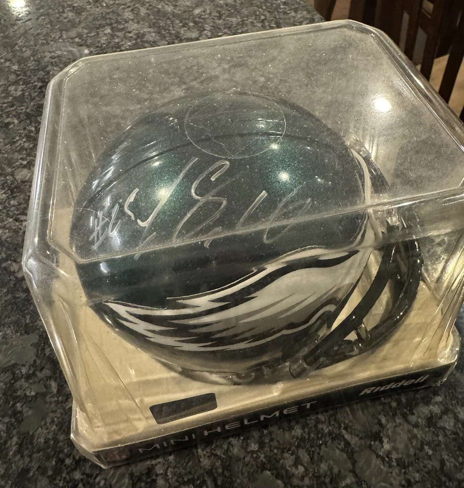Minicasco firmado por LeSean McCoy Philadelphia Eagles Riddell Foto 3 de 4