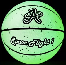 Space Flight 1, Official Indoor/Outdoor Basketball Galactic Glow Leather 29.5