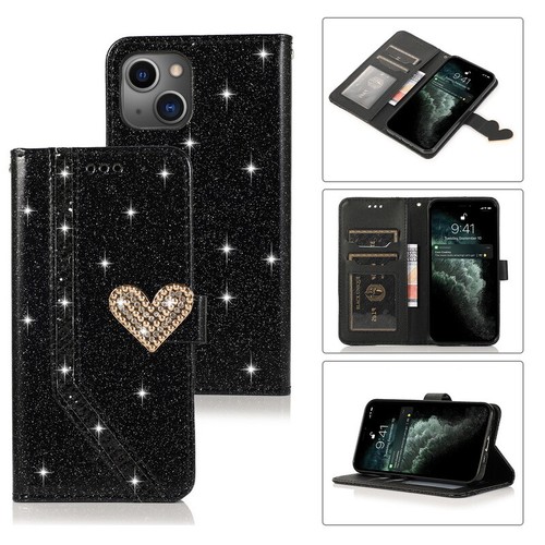 Shockproof Bling Leather Wallet Case Cover For iPhone 15 14 13 12 11 Pro Max XS - Zdjęcie 12 z 17