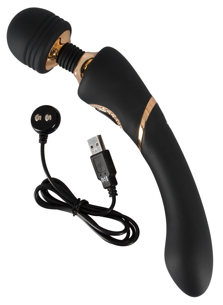 Wand Massager Massagestab mit beweglichem Kopf Edle Optik Vibrator Massagegerät