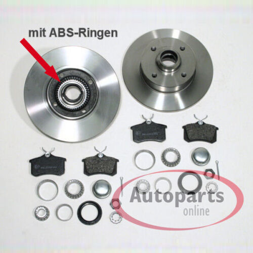 Für VW Golf 3 Cabrio - Bremsscheiben ABS Ringe Bremsen Bremsbeläge Radlager hint - Afbeelding 1 van 6