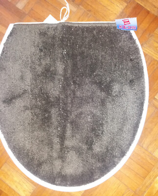 NEUER Toilettendeckelbezug Toilettenbezug WC Deckelbezug dunkelbraun NEU