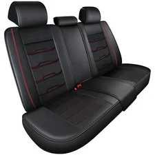 Deluxe Car Back Seat Cover Universal Auto Rear Bench Protector Waterproof Black
