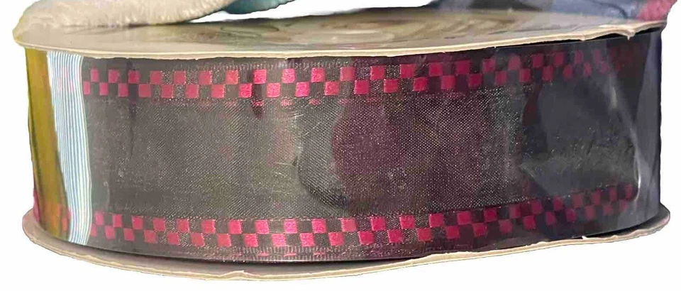 NEW Kirkland Signature Ribbon Striped Wire Edged 1.5” 50 Yards Easter Spring - Image 3 of 4