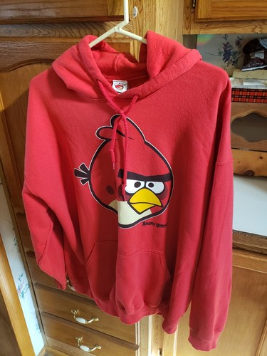 official angry birds hoodie XL Pre-owned Red