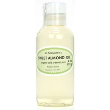 4 Oz Sweet Almond Oil 100% Pure Organic Cold Pressed Best Fresh Multi Purpose