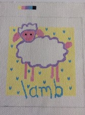 Jean Smith Designs 105B LAMB 13 Ct. Handpainted Needlepoint Canvas