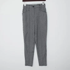 Urban Outfitters Gingham High Waisted Tapered Trouser Pants Academia Womens XS