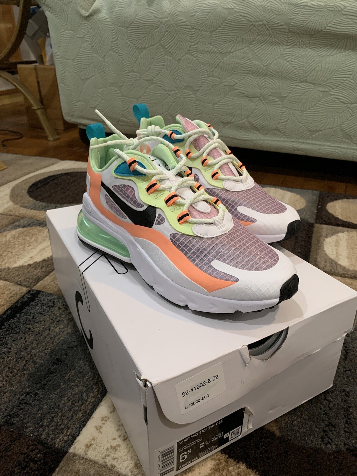 Size 6 Nike Air Max 270 React Se Light Arctic Pink For Sale Online Ebay