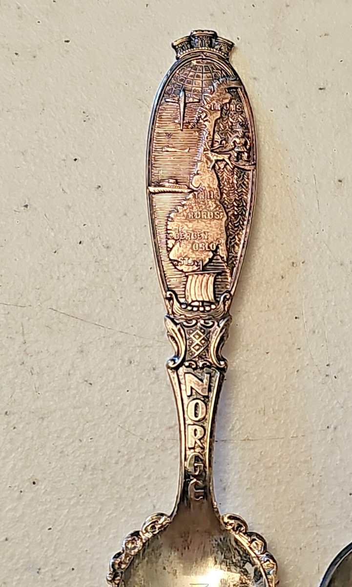 Lot of 2 Norwegian Norway 60 GR.NM/TK 40 GR Silverplated Bergen