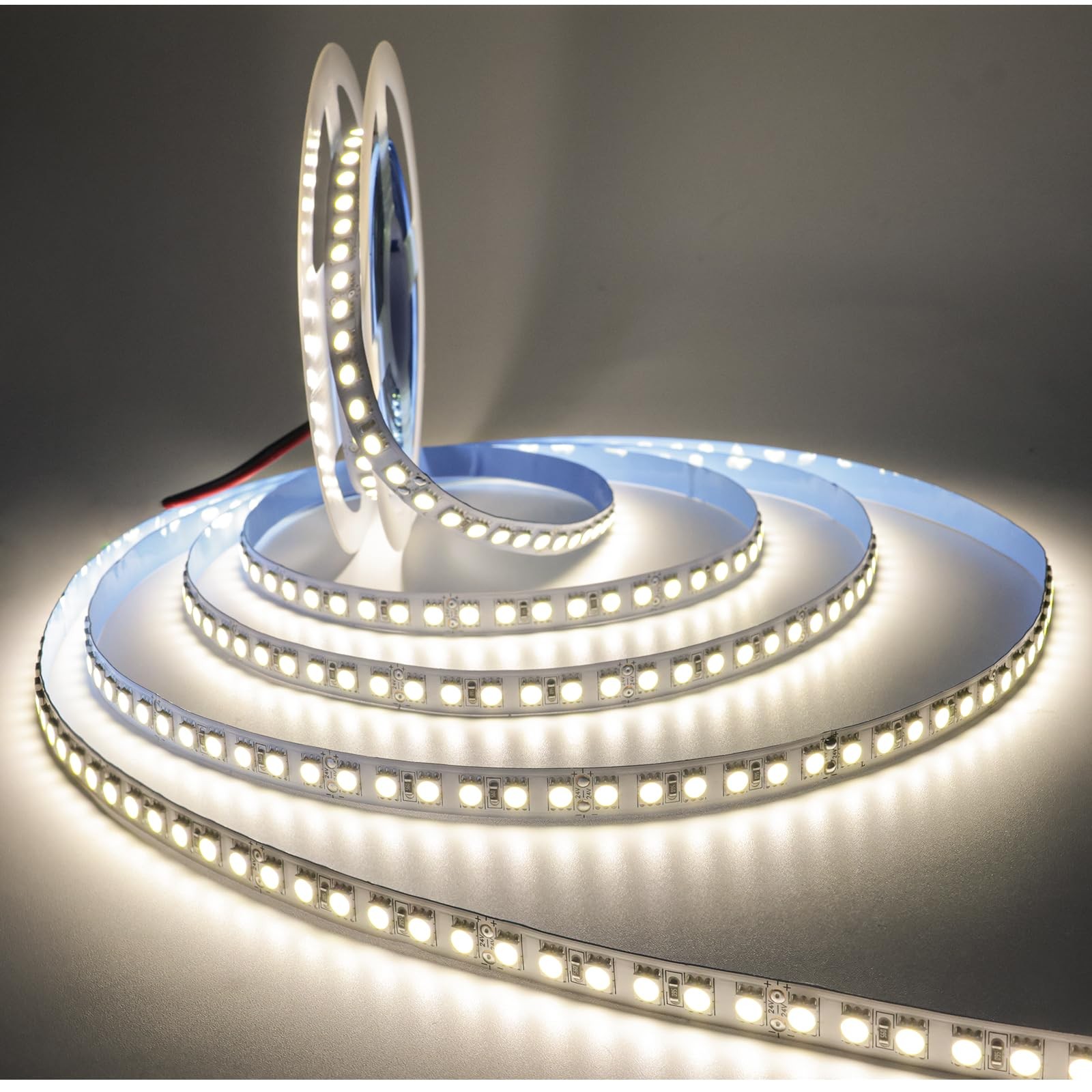 Bandeau LED 24V blanc naturel 4000K ruban 5M 120 LEDs par mètre