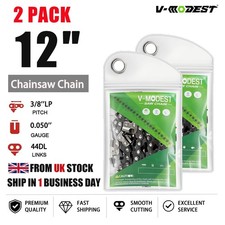 2PACK 12'' FullChisel Chainsaw Chain Fits Stihl 021 023 MS201T MS210 MS231 MS181