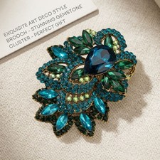 Crystal Rhinestone Brooch Pin for Women Elegant Fashion Wedding Party Jewelry