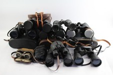 Assorted Vintage Binoculars of Various Brands and Magnifications Job Lot
