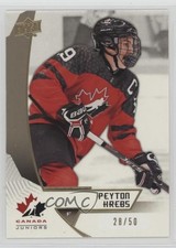 2019 Upper Deck Team Canada Juniors Midnight 28/50 Peyton Krebs #73 0dk