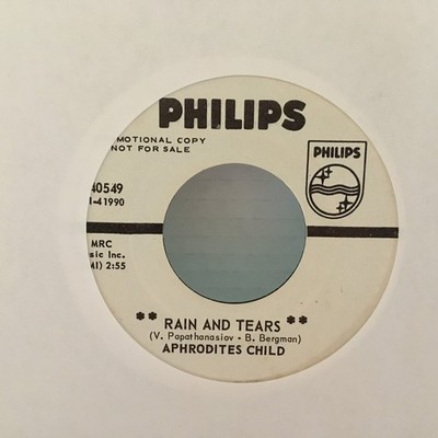Aphrodite's Child 45 rpm - Rain and Tears Promo Copy Don't Try to Catch a River