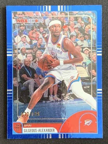Shai Gilgeous-Alexander 2025-26 Topps NBA Hoops Pixel Burst Blue Base /149 #86