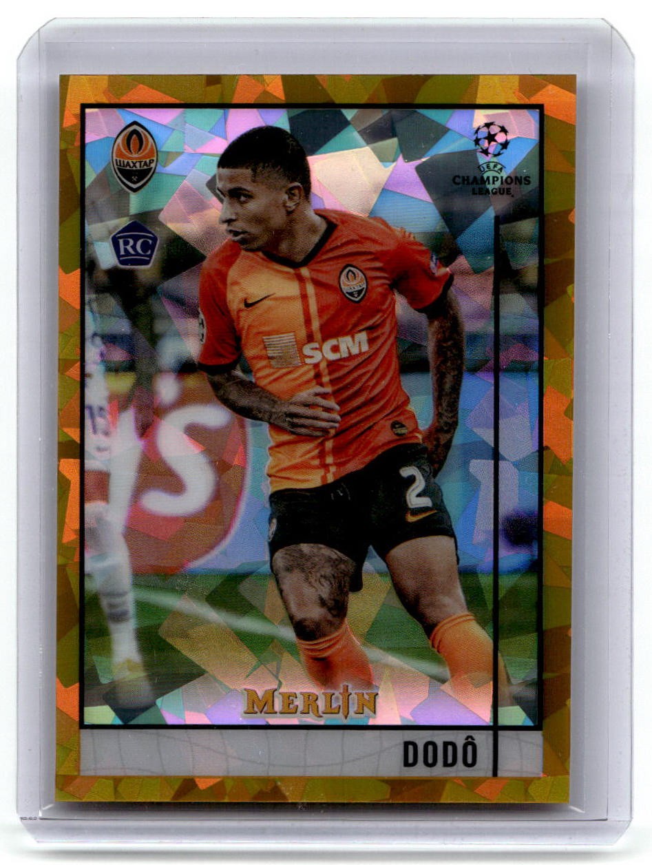 2020-21 Merlin UEFA Champions League Dodô Rookie Gold Atomic /50