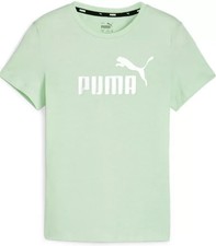 Puma Big Kids' Essential Logo T-Shirt Fresh Mint XS