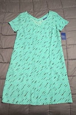 Apt. 9 Small V-Neck Teal Dress With Pockets New With Tag (not Attached) see Pics