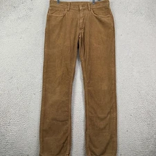 Polo Ralph Lauren Hampton Straight Mens 32X32 Pants Corduroy Brown 5 Pockets EUC