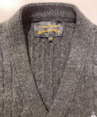 Vivienne Westwood ANGLOMANIA cable knit cardigan Size: M Gray