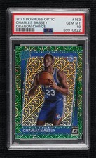 2021-22 Donruss Optic Rated Rookie Choice Dragon Prizm Charles Bassey PSA 10 dq2