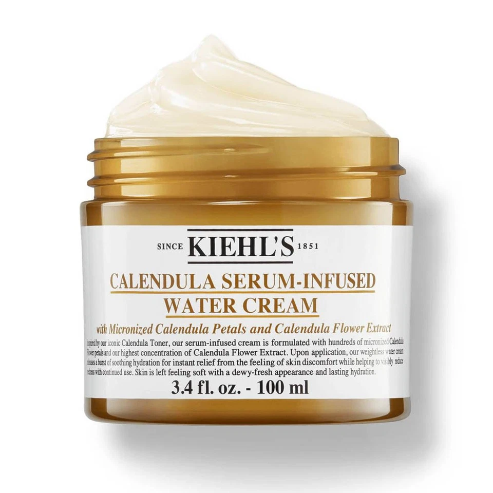 Crema hidratante facial hidratante con agua con infusión de suero de caléndula Kiehl's 100 ml Foto 3 de 4