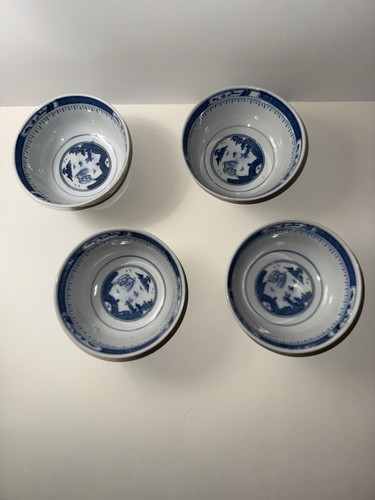 4 Ciotole Riso Jingdezhen 4,5” Leggi Descrizione Vintage - Foto 4 di 10