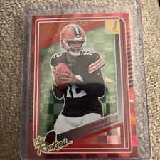 🔥 NEW 🔥 2025 Donruss Shedeur Sanders The Rookies Red SP Browns Rookie RC