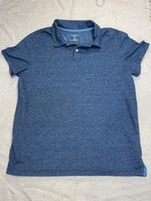 Goodfellow  Co Polo Shirt Mens Large Standard Fit Blue Cotton Casual Dad