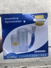H4 Volumetric Incentive Spirometer with One-Way Valve, 5000 Ml Capacity