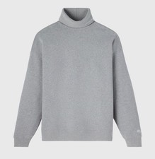 OVO Grey Embroidered Script Neck Logo Turtlen...