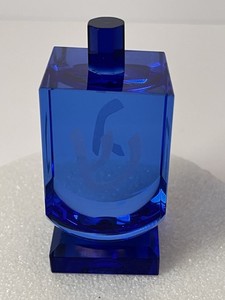 Genuine Blue Crystal Dreidel With Stand Rite Lite Judai Keepsakes Beveled Accent