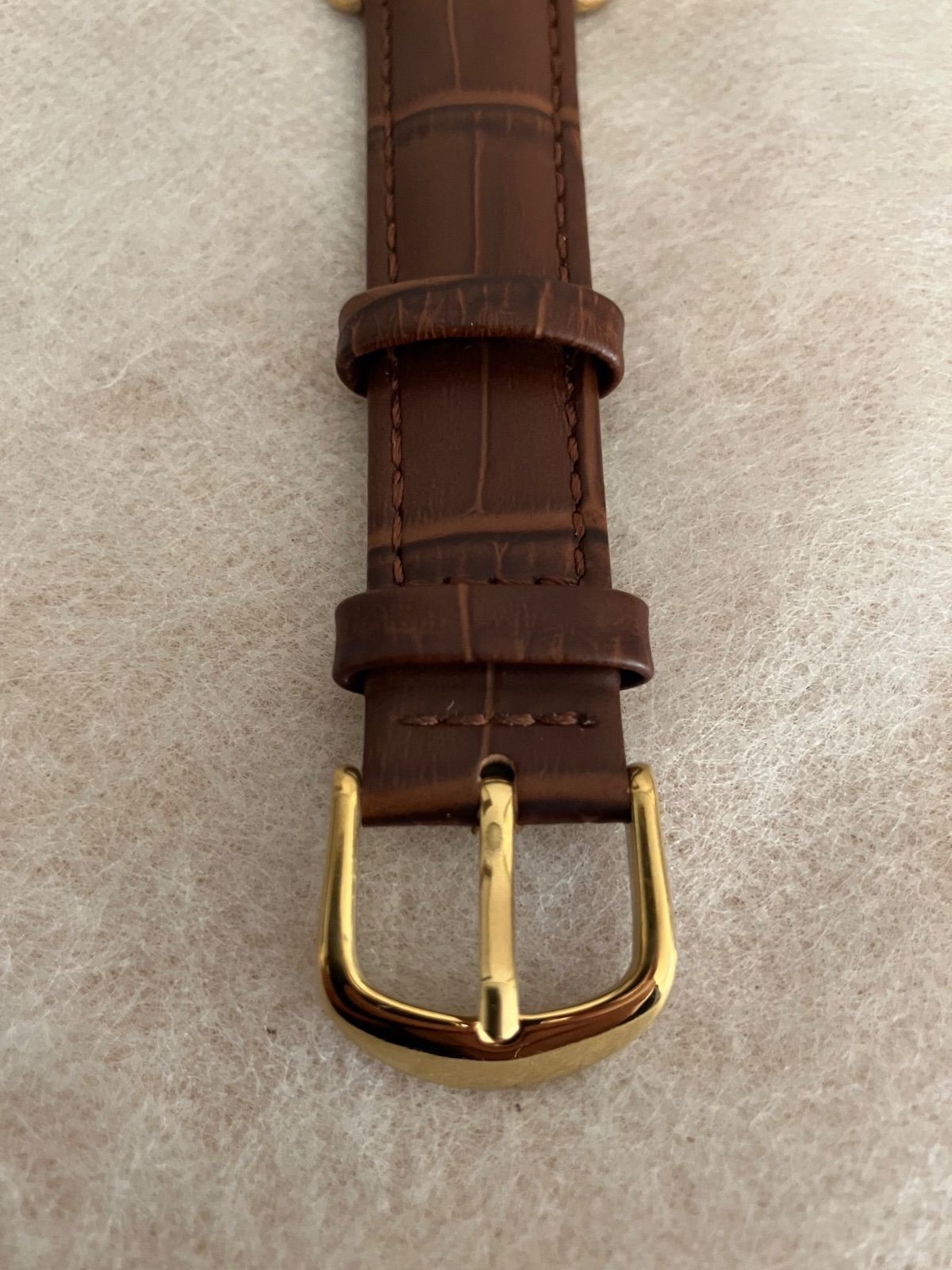 Fendi Gold & Black Quartz Watch 33mm Leather Band New Used From Japan thumbnail 9