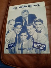 Very Rare Original Sheet Music Rock Around the Clock Myers Music 1953 Bill Haley