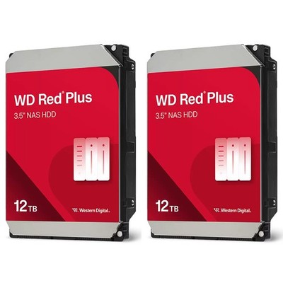 WD RED PLUS 12TB 512MB CACHE 2-PK