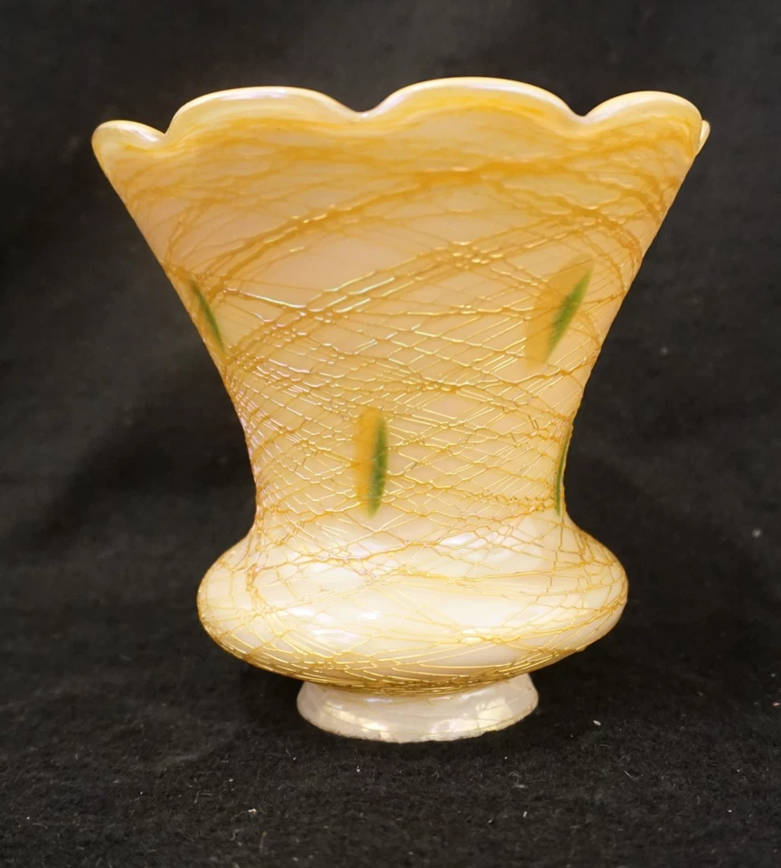 Quezal 风格金线 Aurene 灯罩,挂心,3 件套 — 第 4/4 张图片