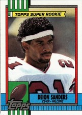 Deion Sanders 1990 Topps Football - #469 - Atlanta Falcons
