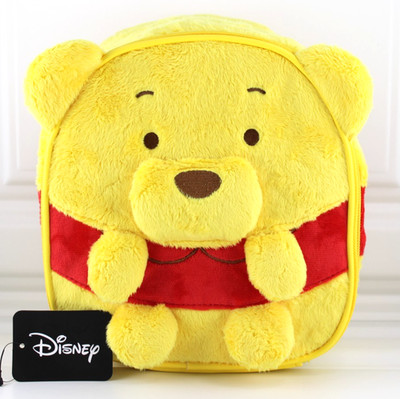 Disney Winnie The Pooh Plush Figural Makeup Bag Zippered New Tags Bioworld 2024