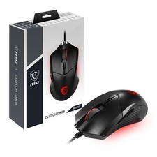 Image of MSI CLUTCH GM08 FPS Gaming Mouse, Optical, Red LED Lighting, 4200dpi, 6 Buttons,