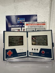 VINTAGE GAME & WATCH NINTENDO G&W RAIN SHOWER MANUAL + NEW BOX WORKING LP-57