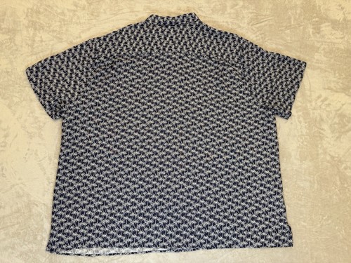 Caribbean Roundtree & Yorke Shirt 4XB NWT All Over Print Navy MSRP 79.50 - Imagen 2 de 9