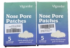 Gentle Hydrocolloid Nose Pore Strips 5 Count Visible Skin Improvement Lot Of 2
