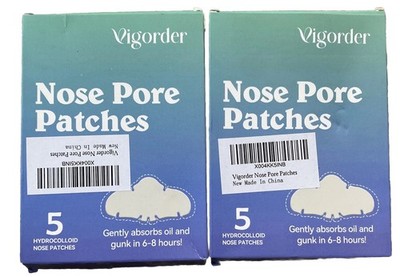Gentle Hydrocolloid Nose Pore Strips 5 Count Visible Skin Improvement Lot Of 2