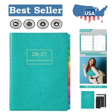 Luxury 2026-2027 Appointment Book - Large 8.5" x 11", Daily Time Management Tool